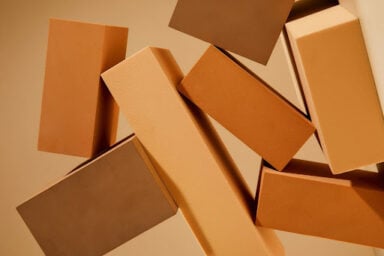 An arrangement of brown and tan bricks, showcasing variation in tones like the variation in cluster C personality disorders.